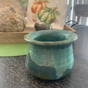 Beautiful multi green artisan planter